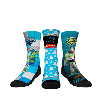 Подростковая Carolina Panthers Rock Em Socks Toy Story 3-Pack Crew Socks