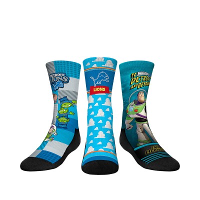 Подростковая Detroit Lions Rock Em Socks Toy Story 3-Pack Crew Socks