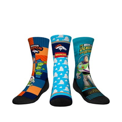 Подростковая Denver Broncos Rock Em Socks Toy Story 3-Pack Crew Socks