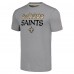 Футболка Unisex New Orleans Saints Homage Grey The NFL ASL Collection by Love Sign American Sign Language