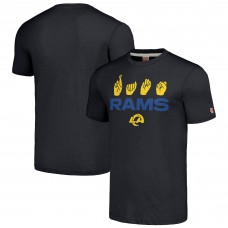 Los Angeles Rams Homage Unisex The NFL ASL Collection by Love Sign American Sign Language T-Shirt - Charcoal Los Angeles Rams Homage Unisex The NFL ASL Collection by Love Sign American Sign Language T-Shirt - Charcoal