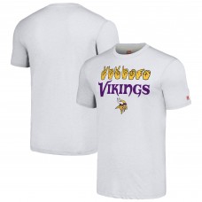 Футболка Minnesota Vikings Homage Unisex The NFL ASL Collection by Love Sign American Sign Language - Ash