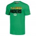 Футболка Unisex Green Bay Packers Homage Green The NFL ASL Collection by Love Sign American Sign Language