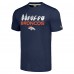 Футболка Unisex Denver Broncos Homage Navy The NFL ASL Collection by Love Sign American Sign Language