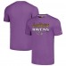 Футболка Baltimore Ravens Homage Unisex The NFL ASL Collection by Love Sign American Sign Language - Purple