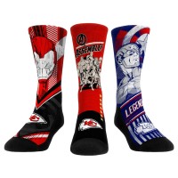 Kansas City Chiefs Rock Em Socks Unisex 3-Pack Crew Socks