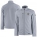 Las Vegas Raiders Cutter & Buck Gray Evoke Eco Softshell Recycled Full-Zip Jacket