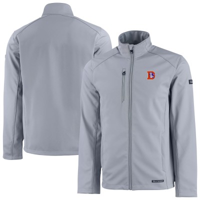 Куртка Denver Broncos Cutter & Buck Gray Evoke Eco Softshell Recycled
