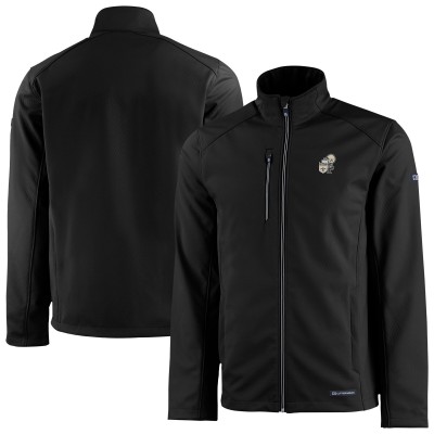 Кофта на молнии New Orleans Saints Cutter & Buck Black Evoke Eco Softshell Recycled