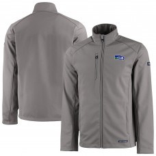 Seattle Seahawks Cutter & Buck Gray Evoke Eco Softshell Recycled Full-Zip Jacket