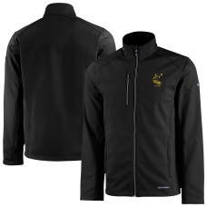 Pittsburgh Steelers Cutter & Buck Black Evoke Eco Softshell Recycled Full-Zip Jacket