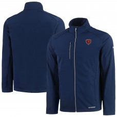 Куртка Chicago Bears Cutter & Buck Navy Evoke Eco Softshell Recycled