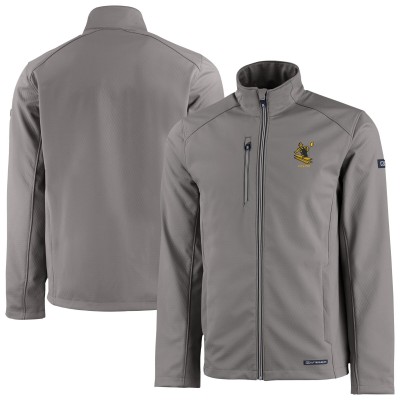 Pittsburgh Steelers Cutter & Buck Gray Evoke Eco Softshell Recycled Full-Zip Jacket