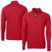 Кофта на короткой молнии Atlanta Falcons Cutter & Buck Red Adapt Eco DryTec Raglan
