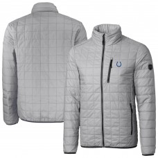 Indianapolis Colts Cutter & Buck Gray Rainier PrimaLoft Eco Insulated Full-Zip Puffer Jacket