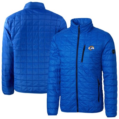 Los Angeles Rams Cutter & Buck Rainier PrimaLoft Eco Insulated Full-Zip Puffer Jacket - Royal