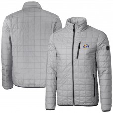 Los Angeles Rams Cutter & Buck Rainier PrimaLoft Eco Insulated Full-Zip Puffer Jacket - Gray