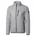 Los Angeles Chargers Cutter & Buck Gray Rainier PrimaLoft Eco Insulated Full-Zip Puffer Jacket