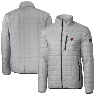 Arizona Cardinals Cutter & Buck Gray Rainier PrimaLoft Eco Insulated Full-Zip Puffer Jacket