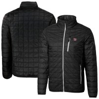 New York Giants Cutter & Buck Black Rainier PrimaLoft Eco Insulated Full-Zip Puffer Jacket
