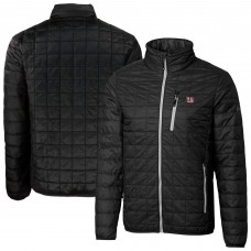 New York Giants Cutter & Buck Black Rainier PrimaLoft Eco Insulated Full-Zip Puffer Jacket