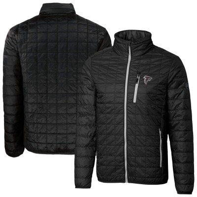 Куртка Atlanta Falcons Cutter & Buck Black Rainier PrimaLoft Eco Insulated