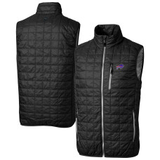Жилетка Buffalo Bills Cutter & Buck Black Rainier PrimaLoft Eco Insulated Full-Zip Puffer