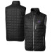 Жилетка Buffalo Bills Cutter & Buck Black Rainier PrimaLoft Eco Insulated Full-Zip Puffer Жилетка Buffalo Bills Cutter & Buck Black Rainier PrimaLoft Eco Insulated Full-Zip Puffer