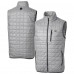 Baltimore Ravens Cutter & Buck Gray Rainier PrimaLoft Eco Insulated Full-Zip Puffer Vest