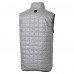 Baltimore Ravens Cutter & Buck Gray Rainier PrimaLoft Eco Insulated Full-Zip Puffer Vest