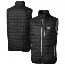 Жилетка Kansas City Chiefs Cutter & Buck Rainier PrimaLoft Eco Insulated Puffer - Black
