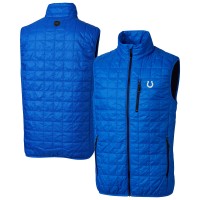 Indianapolis Colts Cutter & Buck Royal Rainier PrimaLoft Eco Insulated Full-Zip Puffer Vest