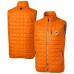 Miami Dolphins Cutter & Buck Orange Rainier PrimaLoft Eco Insulated Full-Zip Puffer Vest