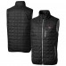New York Giants Cutter & Buck Black Rainier PrimaLoft Eco Insulated Full-Zip Puffer Vest