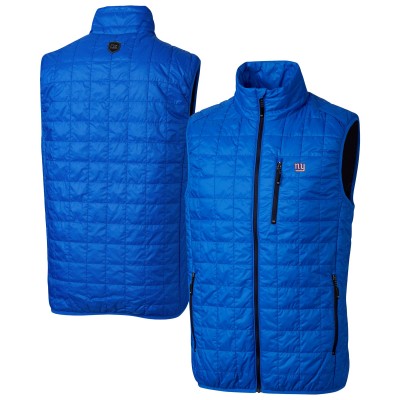 New York Giants Cutter & Buck Royal Rainier PrimaLoft Eco Insulated Full-Zip Puffer Vest