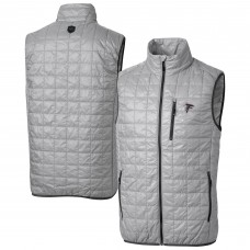 Atlanta Falcons Cutter & Buck Gray Rainier PrimaLoft Eco Insulated Full-Zip Puffer Vest