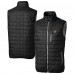 Cincinnati Bengals Cutter & Buck Black Rainier PrimaLoft Eco Insulated Full-Zip Puffer Vest