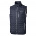 New England Patriots Cutter & Buck Navy Rainier PrimaLoft Eco Insulated Full-Zip Puffer Vest