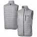 Seattle Seahawks Cutter & Buck Gray Rainier PrimaLoft Eco Insulated Full-Zip Puffer Vest
