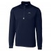 Los Angeles Chargers Cutter & Buck Navy Traverse Stretch Quarter-Zip Top