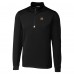 Cincinnati Bengals Cutter & Buck Black Traverse Stretch Quarter-Zip Top