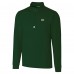 Green Bay Packers Cutter & Buck Hunter Green Traverse Stretch Quarter-Zip Top