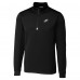 Philadelphia Eagles Cutter & Buck Traverse Stretch Quarter-Zip Top - Black