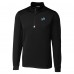 Detroit Lions Cutter & Buck Traverse Stretch Quarter-Zip Top - Black