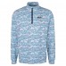 Seattle Seahawks Cutter & Buck Navy Traverse Camo Print Stretch Quarter-Zip Top