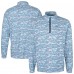 Los Angeles Chargers Cutter & Buck Navy Traverse Camo Print Stretch Quarter-Zip Top