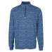 Los Angeles Chargers Cutter & Buck Navy Traverse Camo Print Stretch Quarter-Zip Top