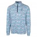 Indianapolis Colts Cutter & Buck Blue Traverse Camo Print Stretch Quarter-Zip Pullover Top