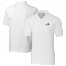 Los Angeles Rams Cutter & Buck Advantage Eco Pique DryTec Tri-Blend Polo - White