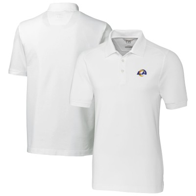 Los Angeles Rams Cutter & Buck Advantage Eco Pique DryTec Tri-Blend Polo - White